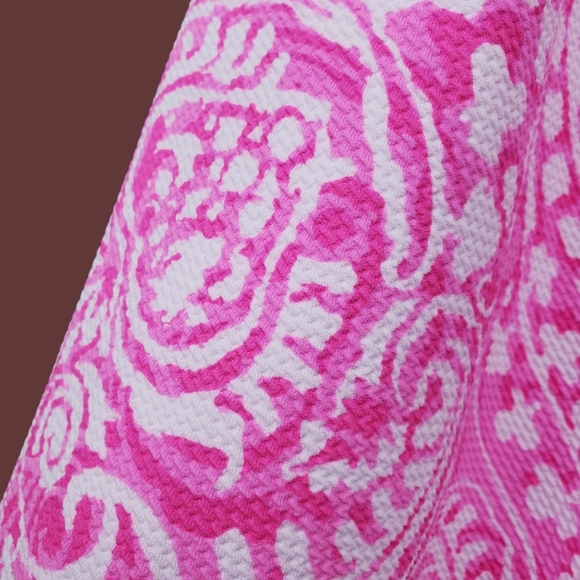 Vince Camuto Womens Pink White Sleeveless Halter Keyhole Sheath Dress Size 8 NWT - Picture 6 of 8